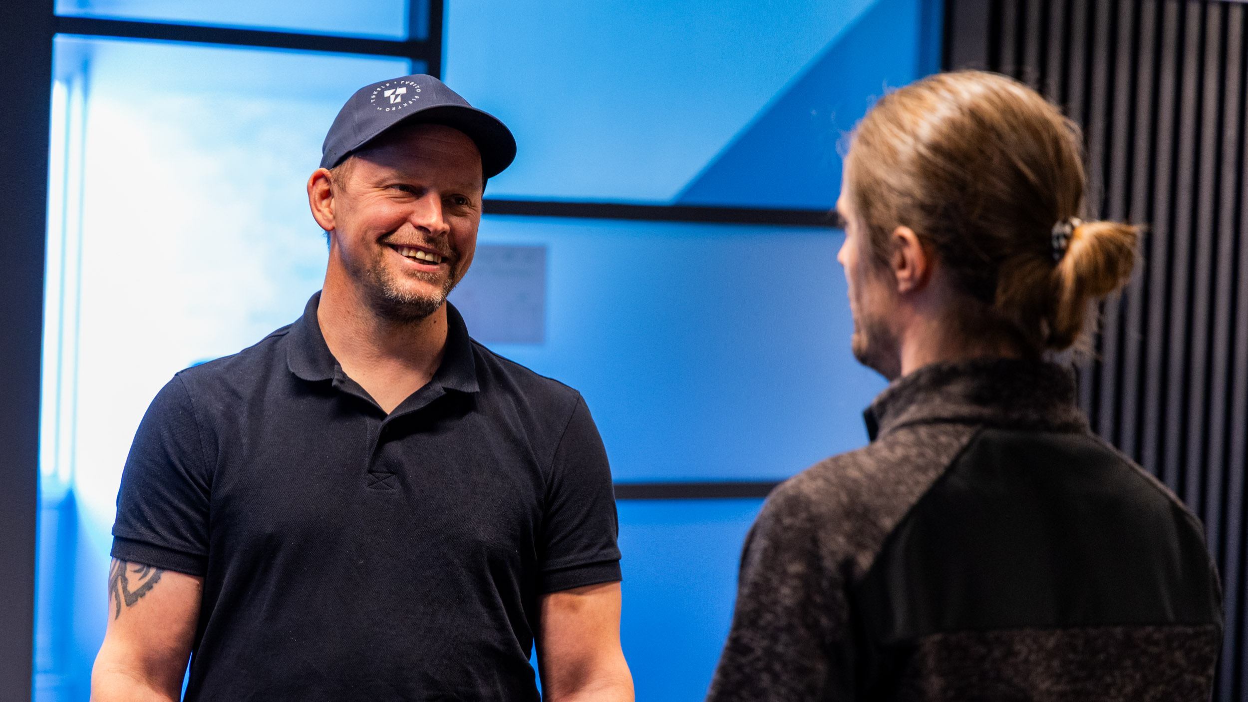 Ørjan Lie Tveito og Kenneth Bæver Bjerke i samtale